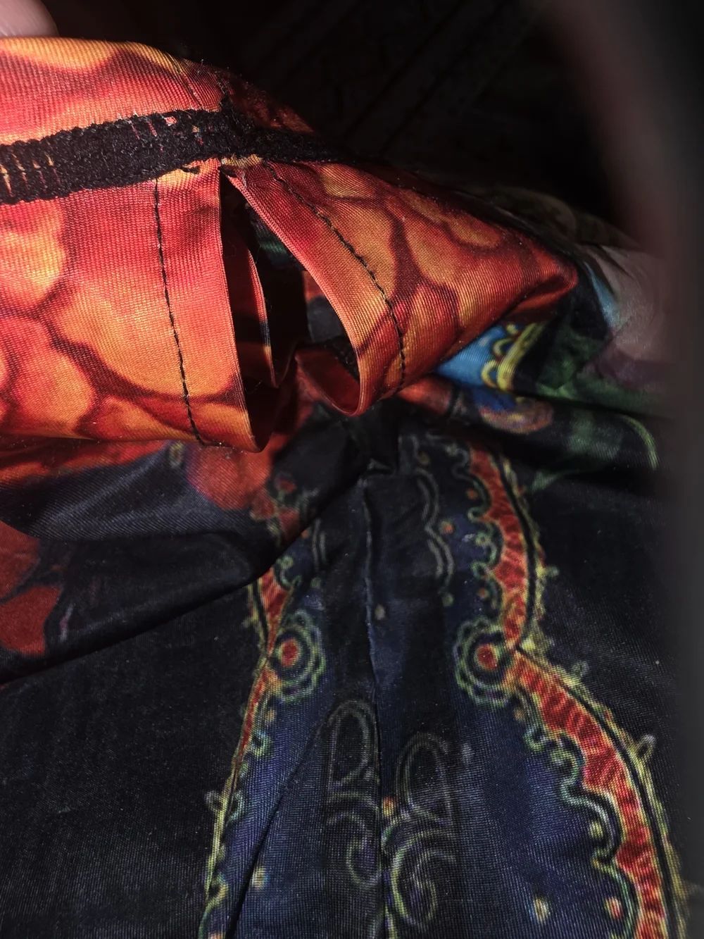Day of the Dead Floral Neck Gaiter Face Mask - Red & Blue